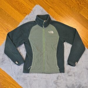 The North Face Green Fleece Jacket, Womens XS, Decent Condition